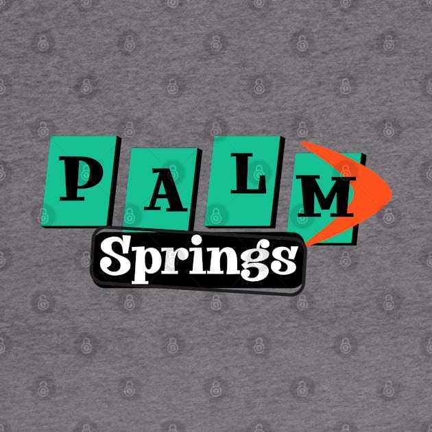 Palm Springs Vintage 50s Style Sign by Lisa Williams Design
